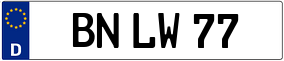 Truck License Plate